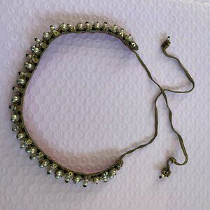 Vintage Beaded Choker Necklace